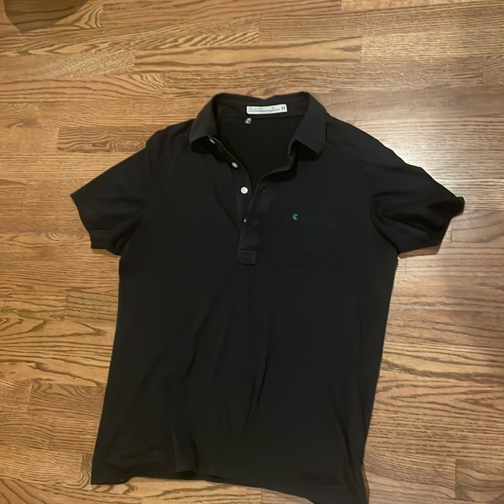 Criquet Black Polo. Size M.